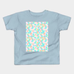 Geometric Triangles With Colorful Seamless Pattern Kids T-Shirt